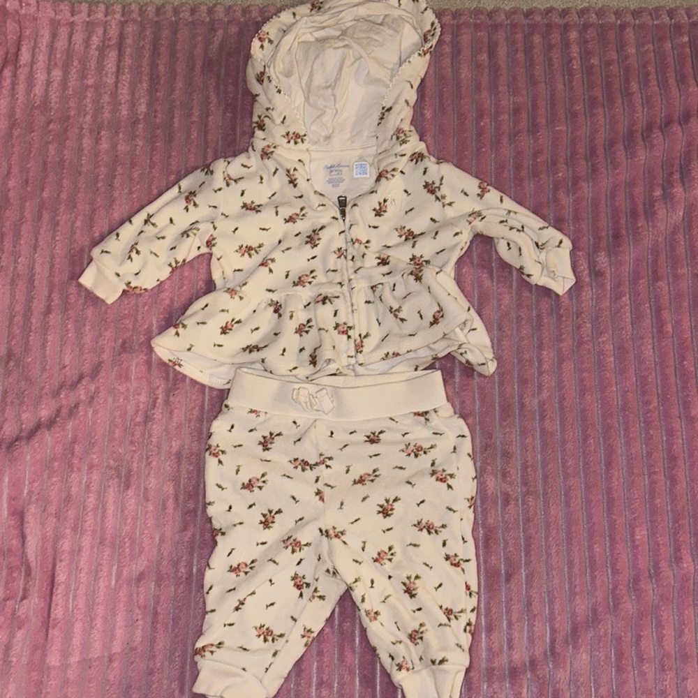 Matching set 0-3 Ralph Lauren polo